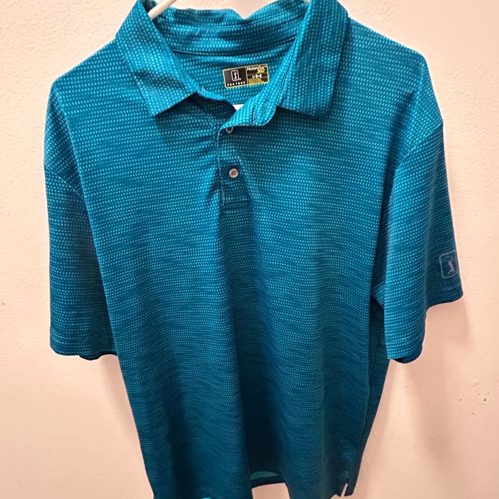 Men’s Large - PGA Tour Golf Polo - dark Turquoise